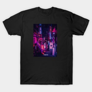 Tokyo Street Neon Synthwave T-Shirt